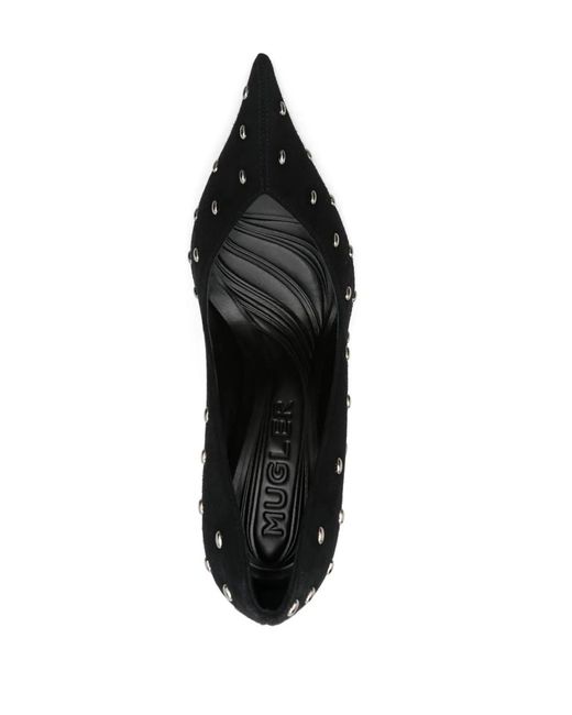 Mugler Black 95Mm Fang Pumps