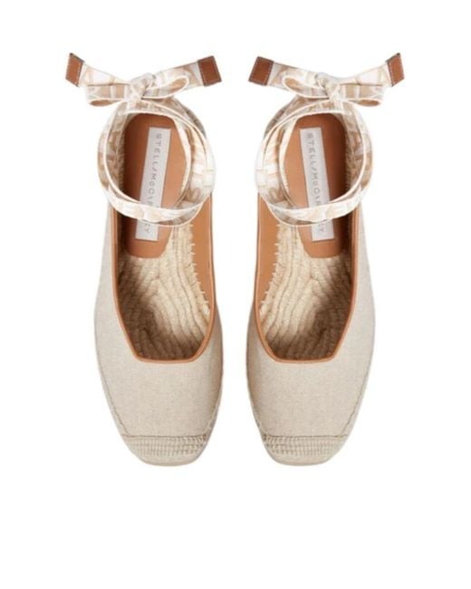Stella McCartney Natural Gaia Wedge Slingback Espadrilles