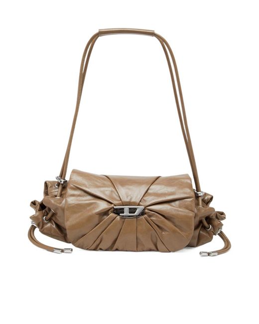 DIESEL Metallic Scrunch Shoulder Bag