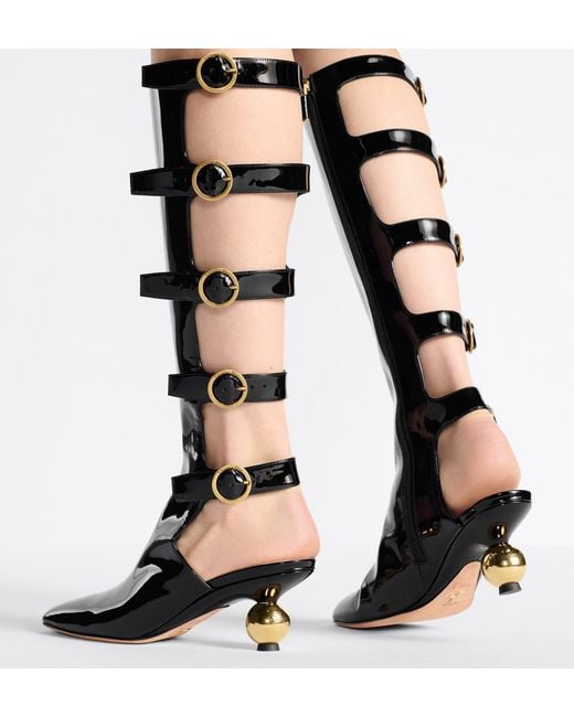 Dior Black D-Idole High-Heeled Boots