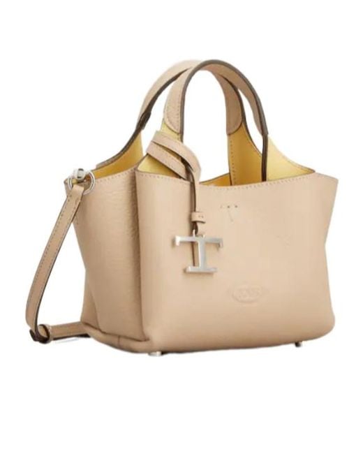 Tod's Natural Pendant Top-Handle Mini Bag