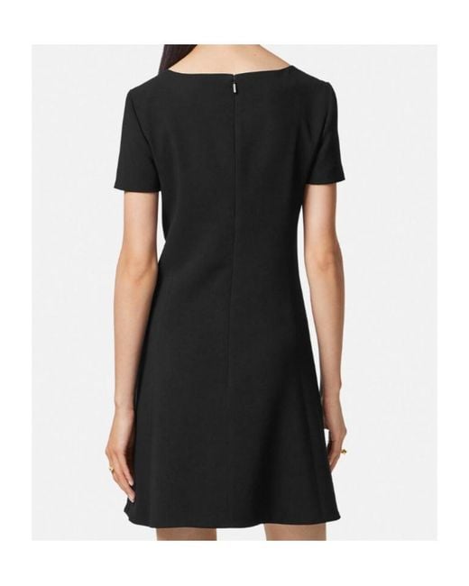Versace Black Medusa '95 Crewneck Mini Dress