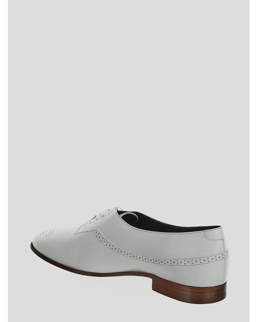 Céline White Aucourt Perforated Oxford for men