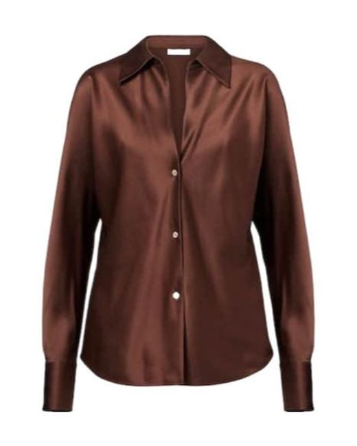 Vince Brown Long Sleeve Shirt