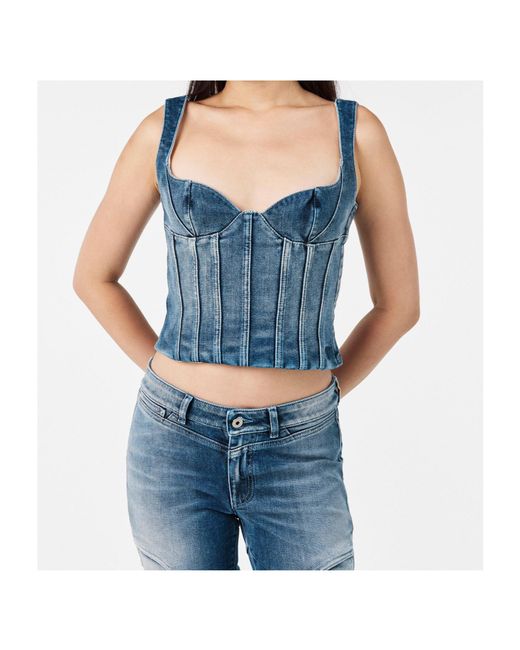 Off-White c/o Virgil Abloh Blue Camisole Top