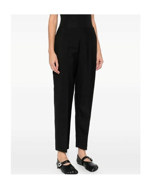 Marni Black Pressed-Crease Trousers