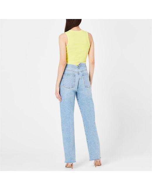 Agolde Blue Multi-Pocket Denim Trousers