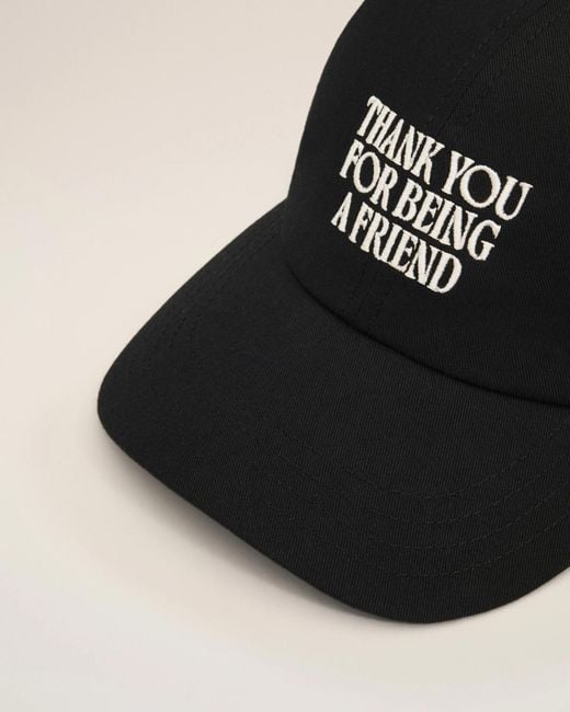 AMI Black Ami Friend Embroidered Baseball Cap for men