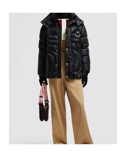 Moncler Black X Palm Angels Cherith Hooded Short Down Jacket