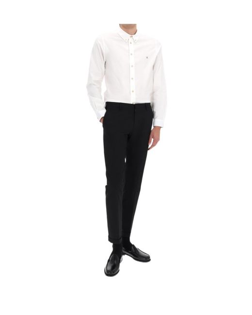 Paul Smith Black Cotton Tailored Pants for men