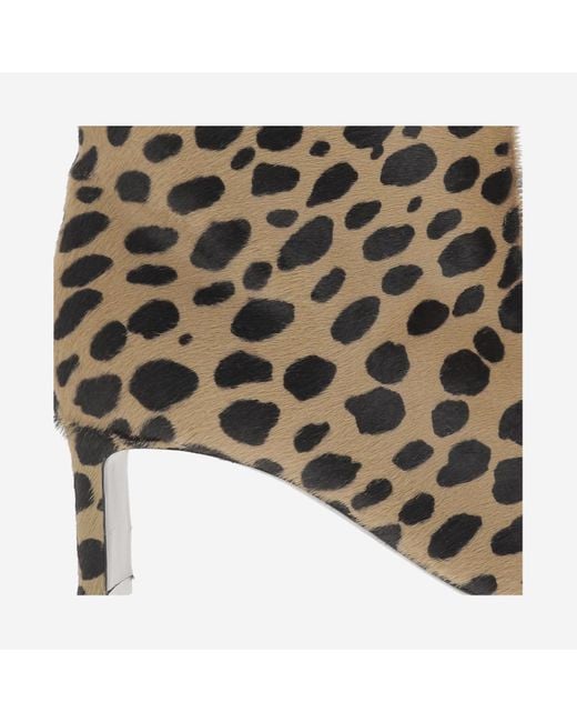 Khaite Brown 55Mm Leopard-Print Ankle Boots