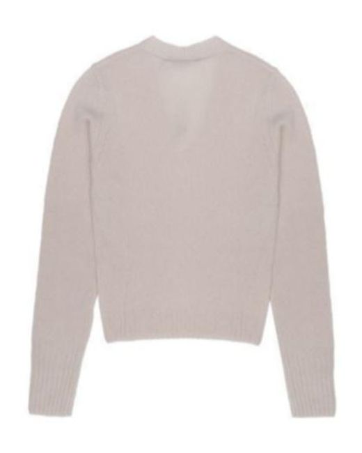 Max Mara White Long-Sleeved Sweater