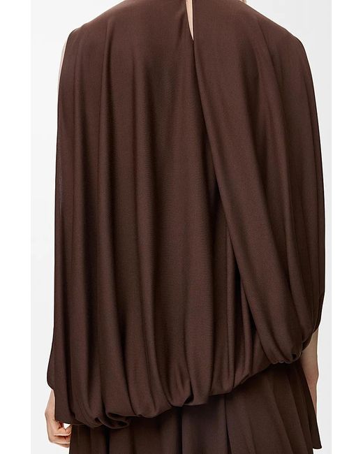 Loewe Brown Draped Blouse