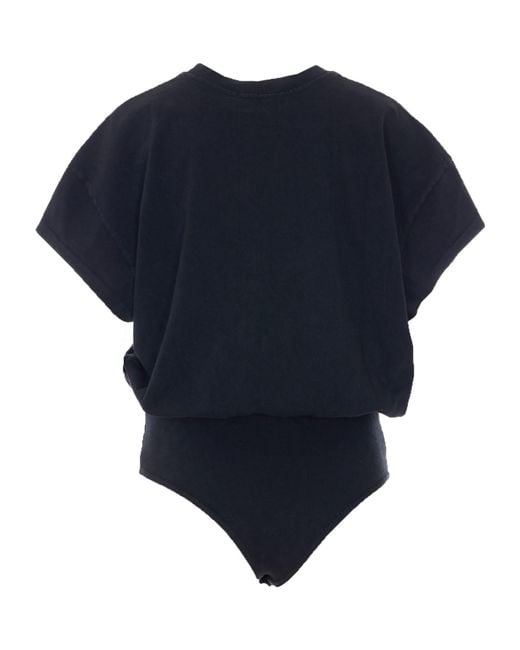 Willy Chavarria Blue Sad Mami Graphic Bodysuit T-Shirt