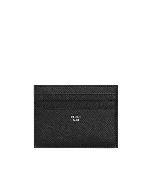Céline Black Large Card Holder for men