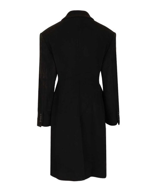 Filippa K Black Harper Double-Breasted Coat