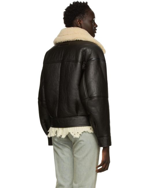 Acne Black Double-Breasted Zip-Up Jacket