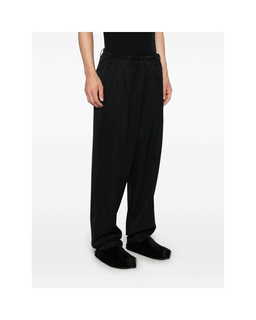 Magliano Black Belt-Loop Casual Pants for men