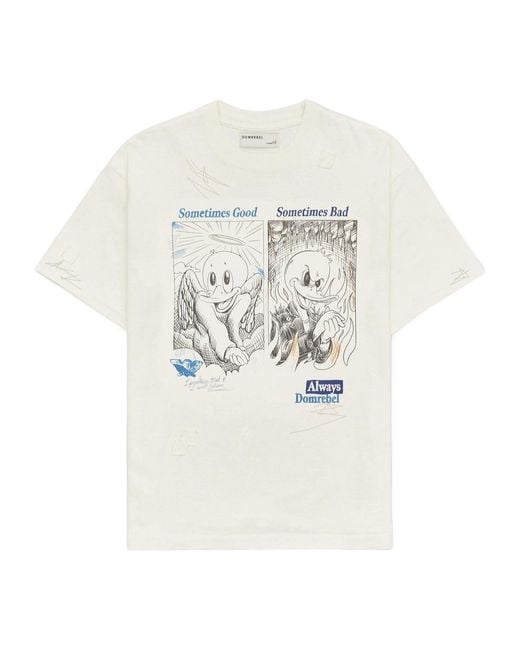DOMREBEL White Short-Sleeved T-Shirt for men