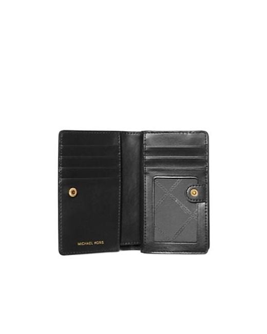 MICHAEL Michael Kors Black Logo Lettering Medium Wallet