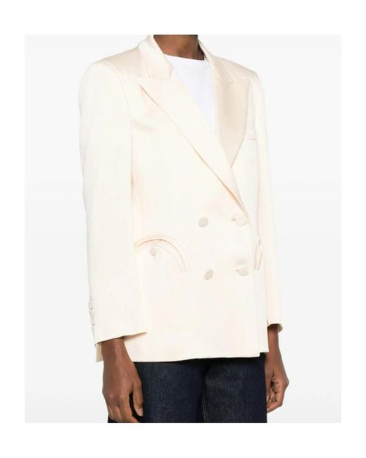 Blazé Milano Natural Double-Breasted Suit Jacket