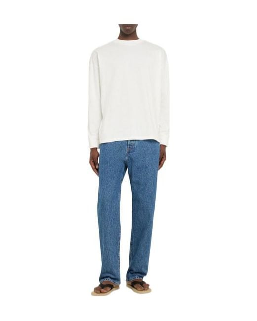 The Row White Crewneck Longsleeve Top for men