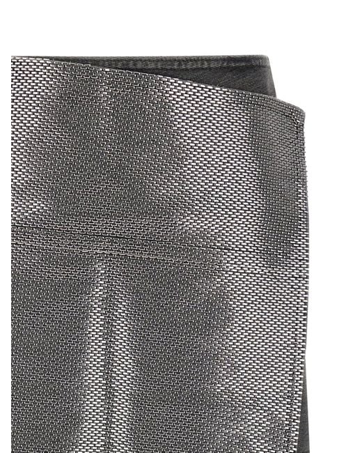 Haikure Gray May Studded Mini Skirt