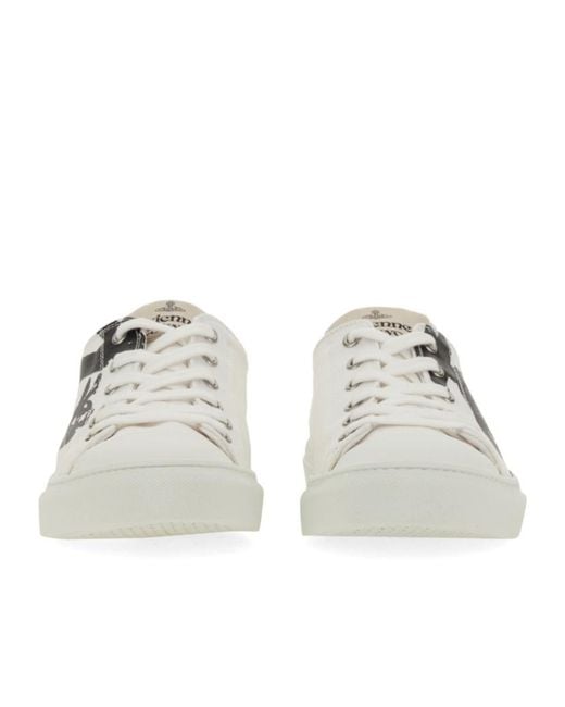 Vivienne Westwood White Plimsoll 2.0 Low-Top Snakers for men