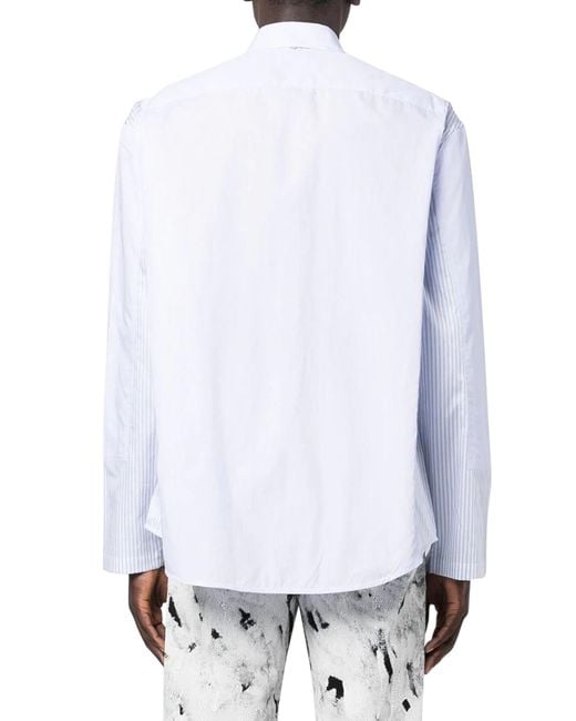 OAMC White Logo Embroidered Buttoned Shirt for men