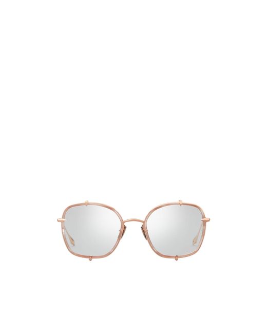 Dita Eyewear White Talon Three Square Frame Sunglasses for men