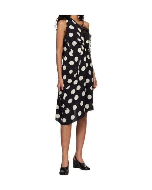 Junya Watanabe Black Polka Dot Dress