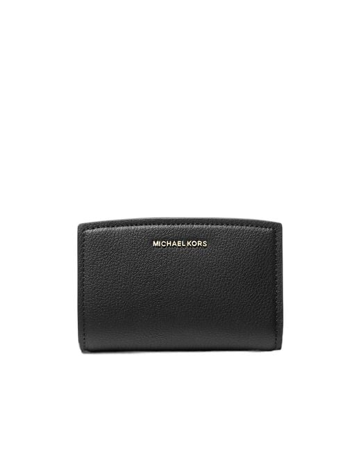Michael Kors Black Textured Leather Wallet