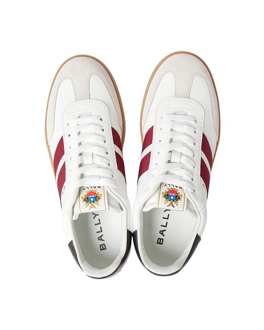 Bally Pink Lace-Up Sneakers for men