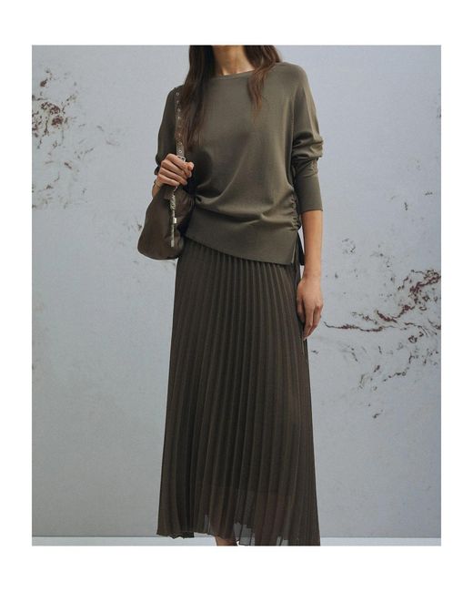 Marella Green Drawstring Sweater