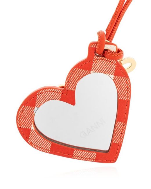 Ganni Red Bou Heart Mirror for men