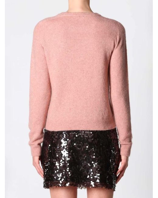 Roberto Collina Pink Crew-Neck Sweater