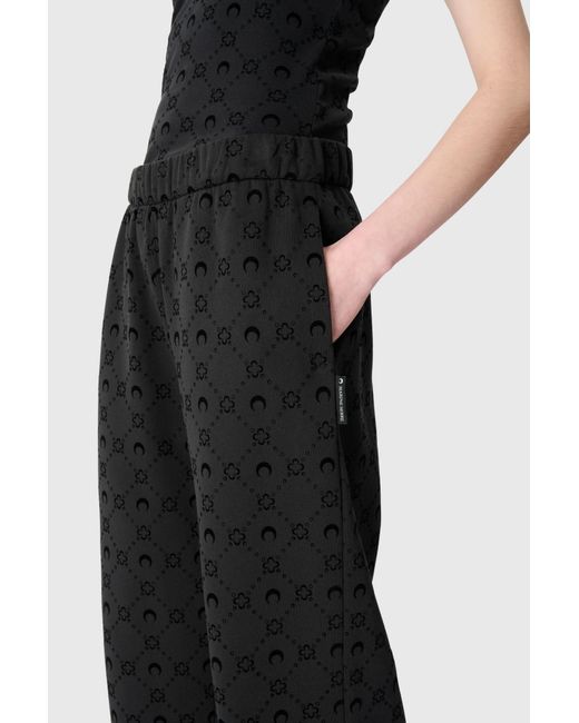 MARINE SERRE Black Moonogram Sweatpants