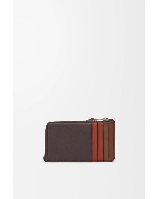 Loewe Brown Puzzle Coin Cardholder for men