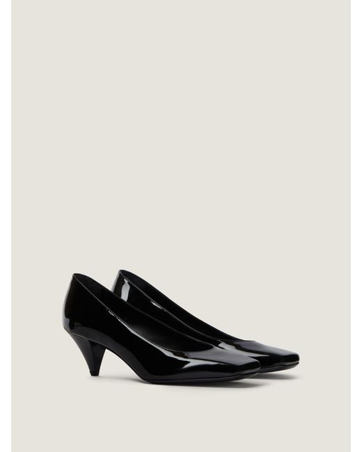 Givenchy Black Sliced Square Pumps