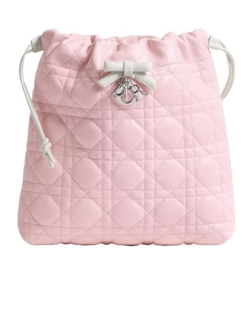 Dior Pink Aable Mini Bucket Bag