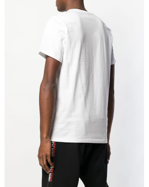 Moschino White Logo Print T-Shirt for men