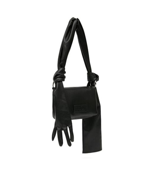 MM6 by Maison Margiela Black Gloves Shoulder Bag