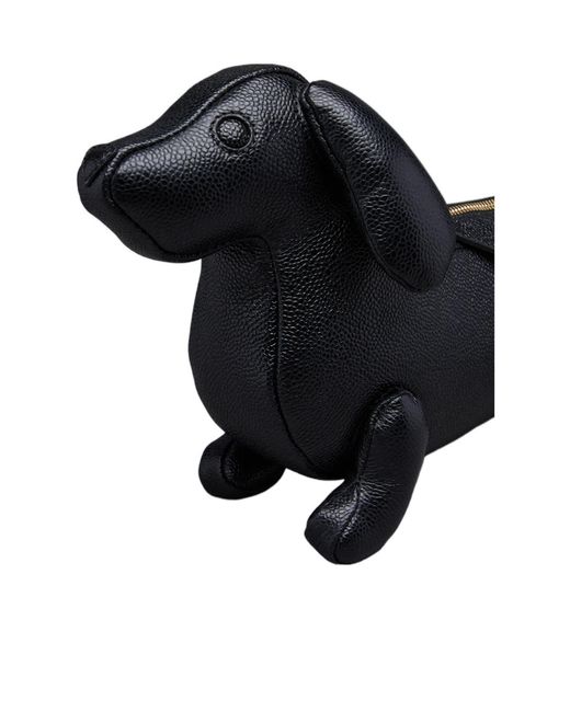 Thom Browne Black Hector Zipped Shoulder Bag