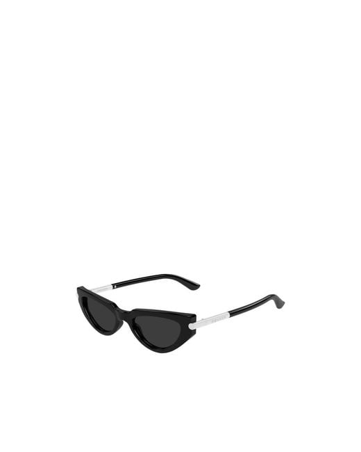 McQueen White Eyewear Cat-Eye Frame Sunglasses