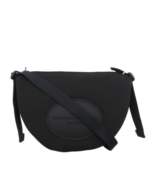 Alexander Wang Bo Logo Patch Small Crossbody Bag in Black | Lyst