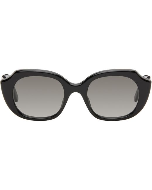 Loewe White Geometric Frame Sunglasses