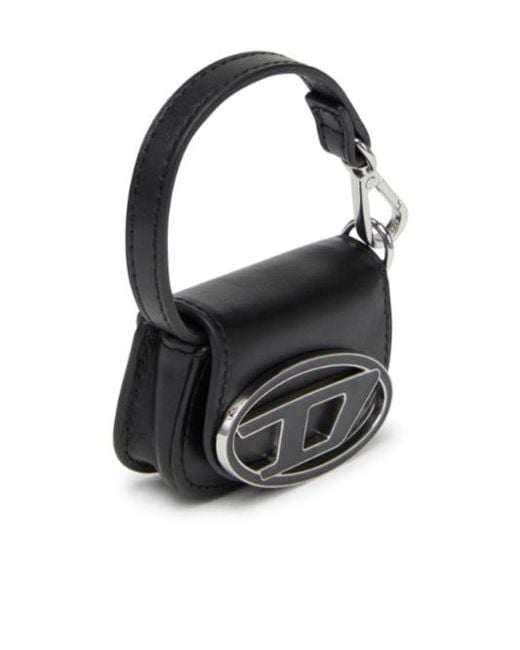 DIESEL Black 1 Dr Pouch Micro Keyring