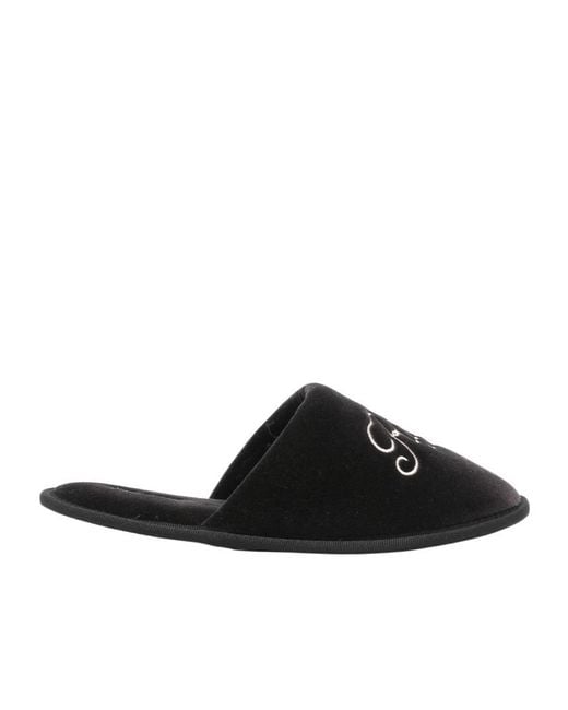FRAME Black Flat Sandals