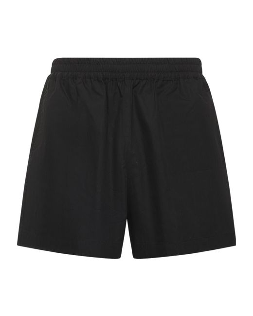 Studio Nicholson Black Elio Elasticated Waistband Shorts for men