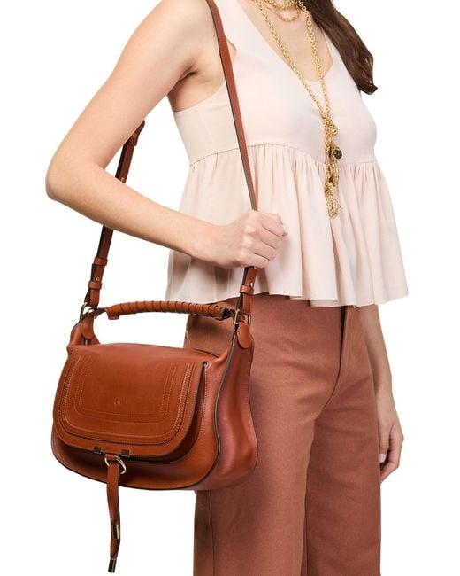 Chloé Brown Marcie Shoulder Bag